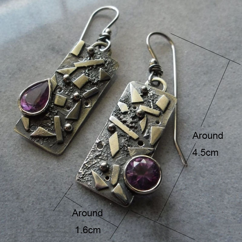 Vintage Geometric Cross Earrings - product image 4