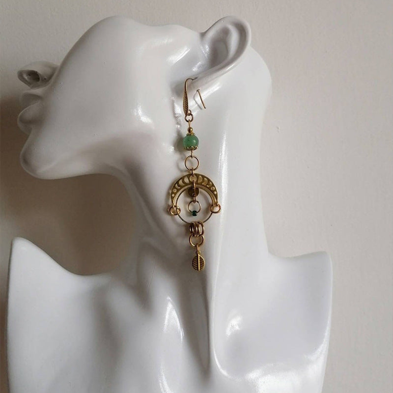 Vintage Moon Cross Earrings - product image 2