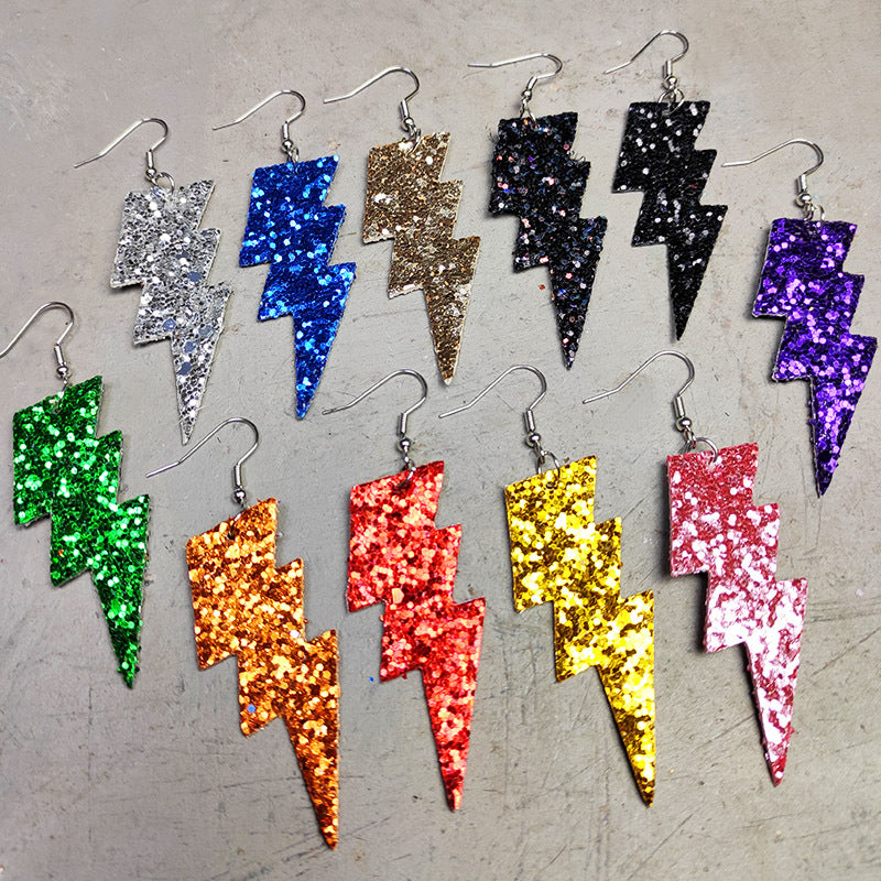 Statement Cross Leather Earrings - product image 1