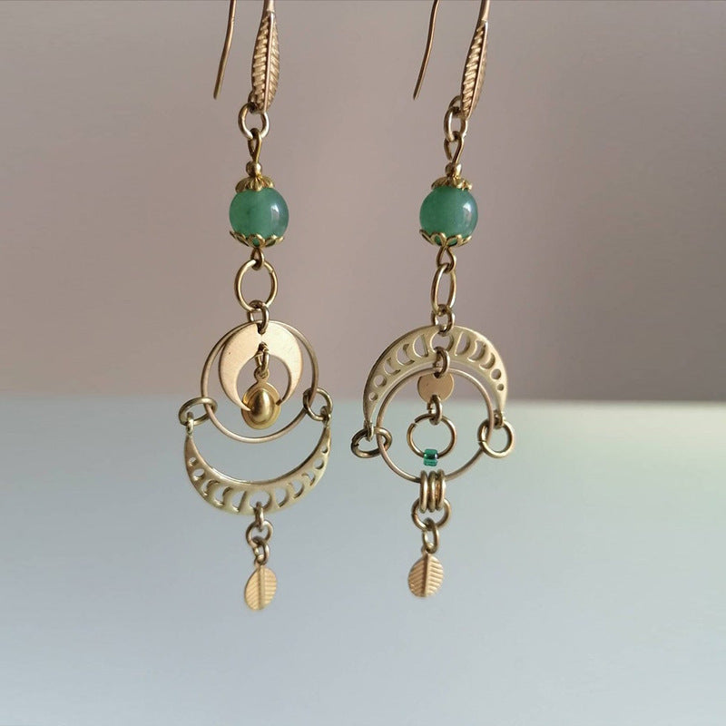 Vintage Moon Cross Earrings - product image 5