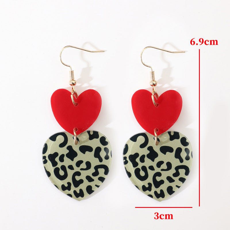 Vintage Heart Acrylic Earrings - product image 7