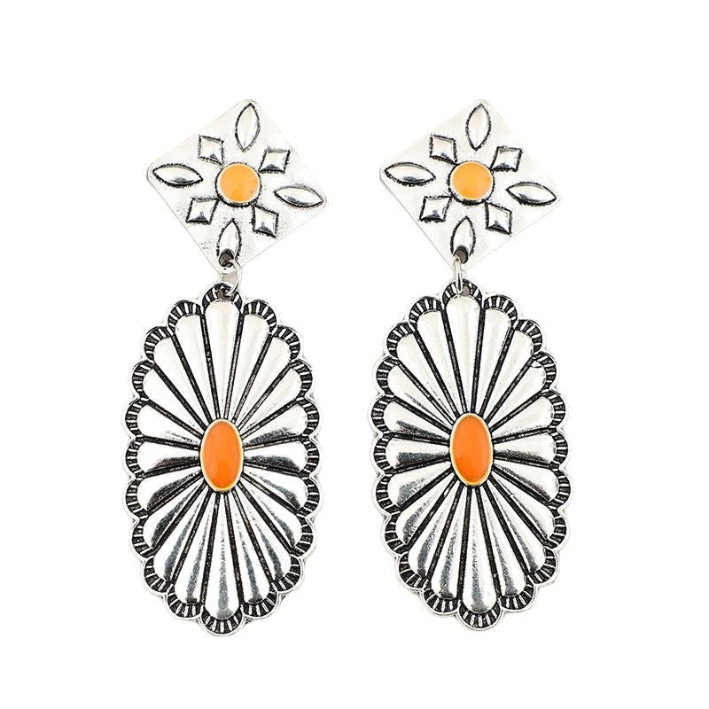 Boho Vintage Cross Resin Earrings - product image 5