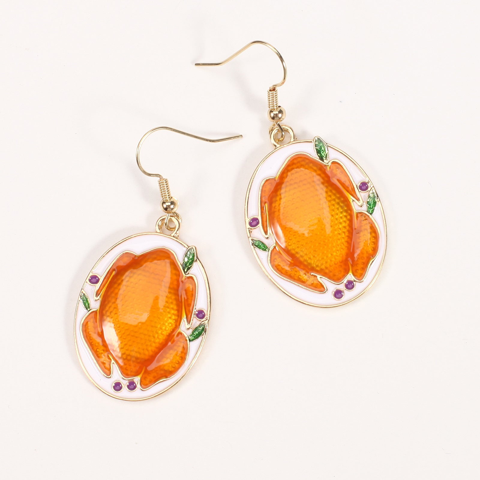Thanksgiving Earrings Turkey - Pumpkin - Autumn - Maple Leaf - Grape -