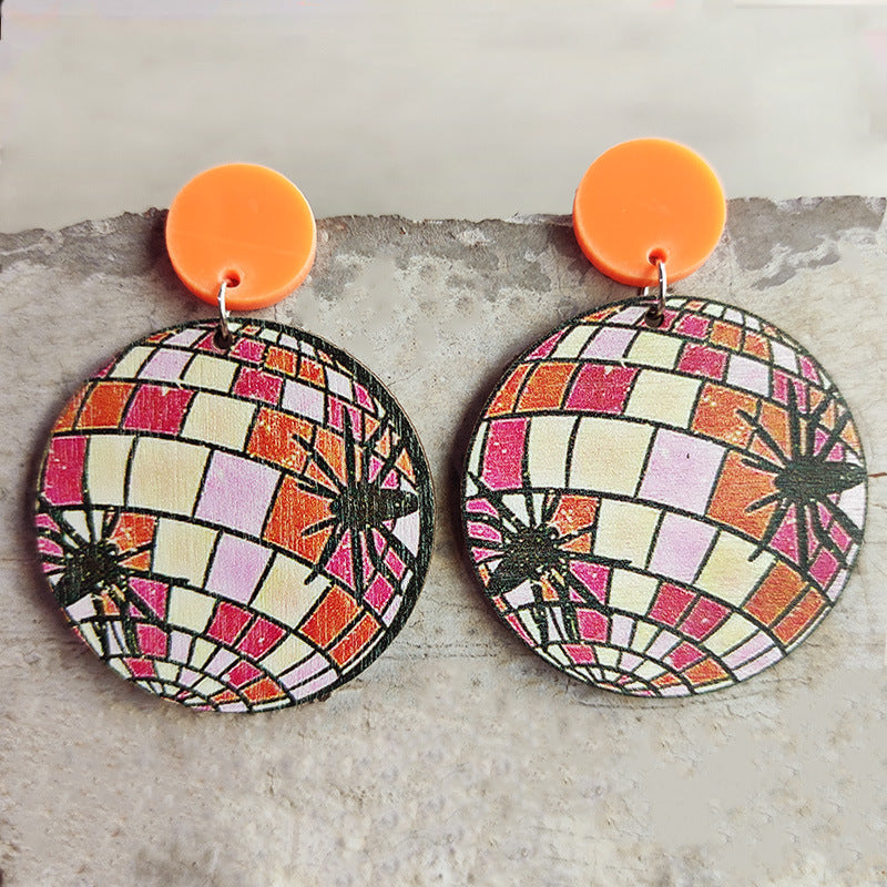 Vintage Floral Wood Earrings - product image 7