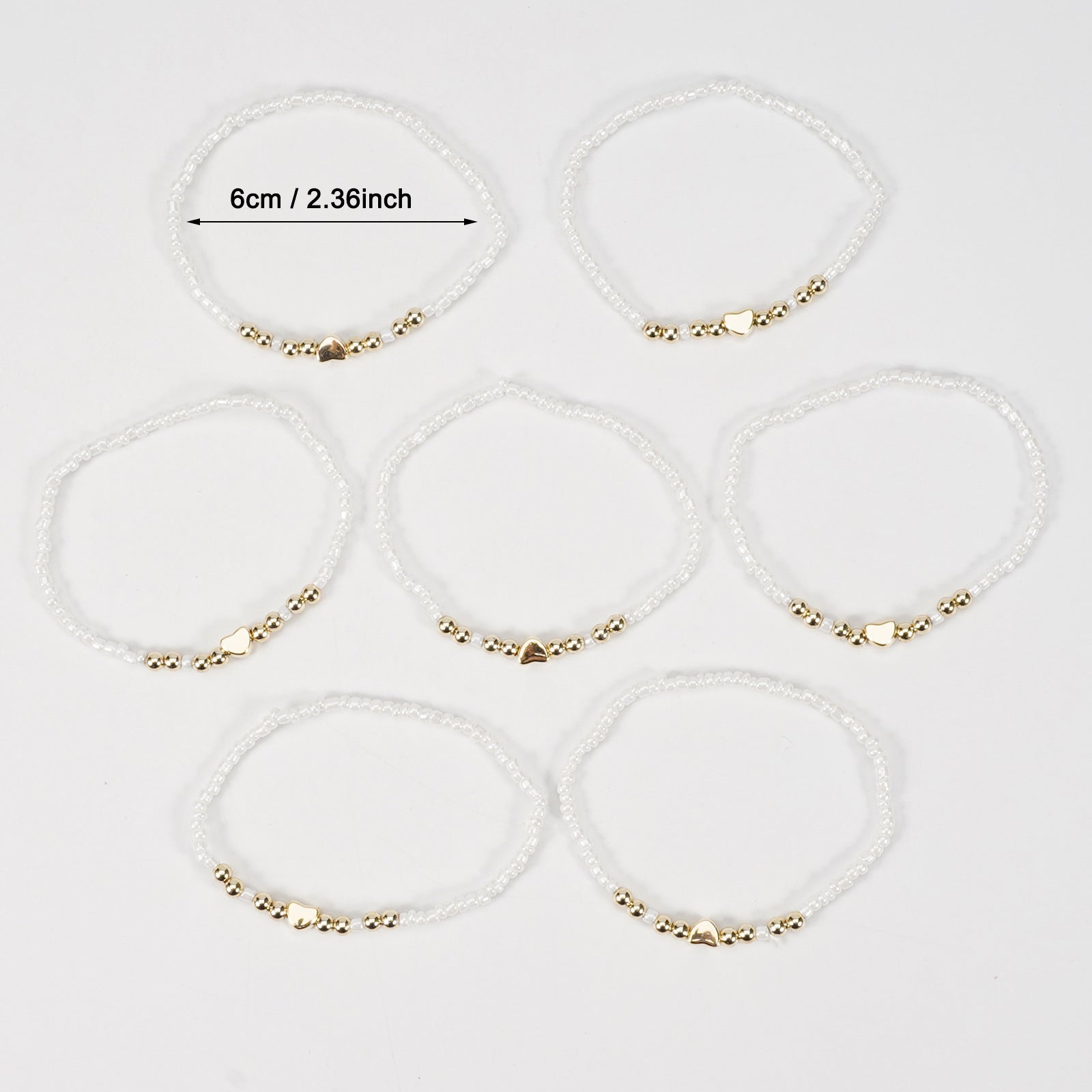 Boho Heart Cross Bracelet - product image 3