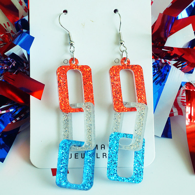 Heart Cross Earrings