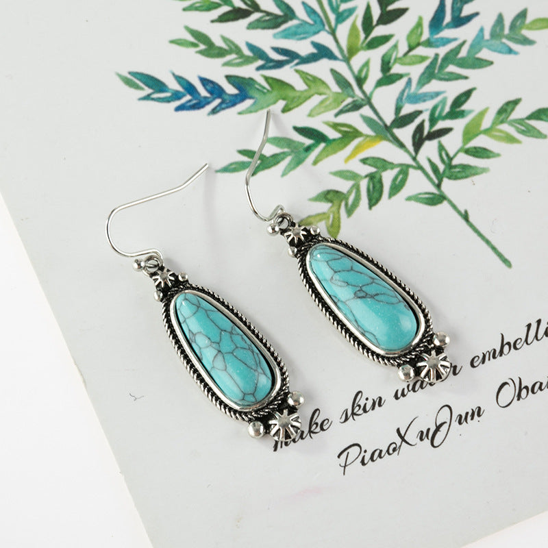 Turquoise Vintage Statement Earrings - product image 6
