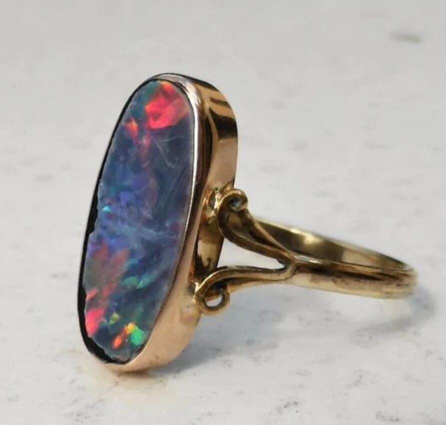 Vintage Geometric Cross Ring - product image 6