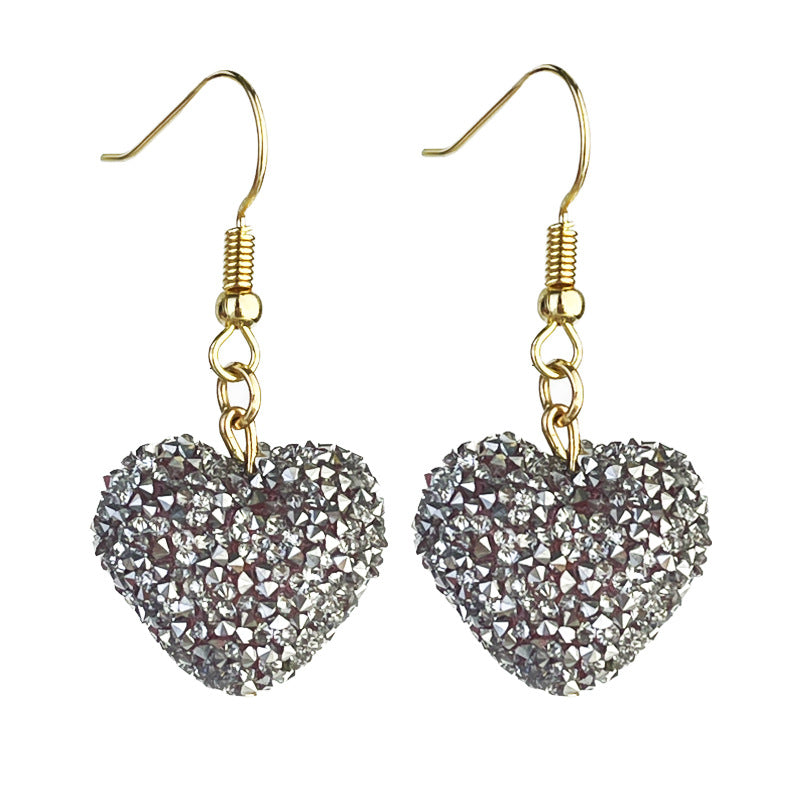 Heart Resin Beaded Earrings - product image 9