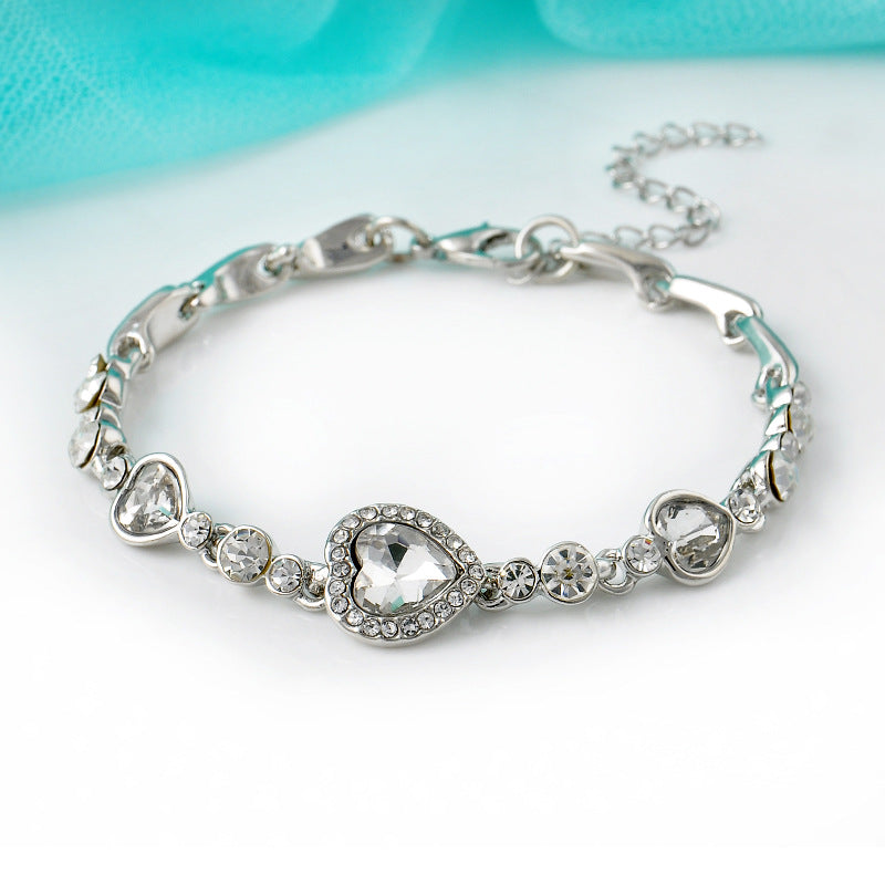 Heart Cross Crystal Bracelet - product image 4