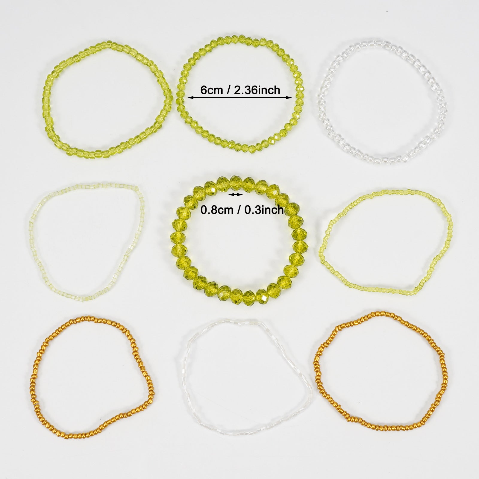 Boho Cross Beaded Crystal Bracelet - product image 3