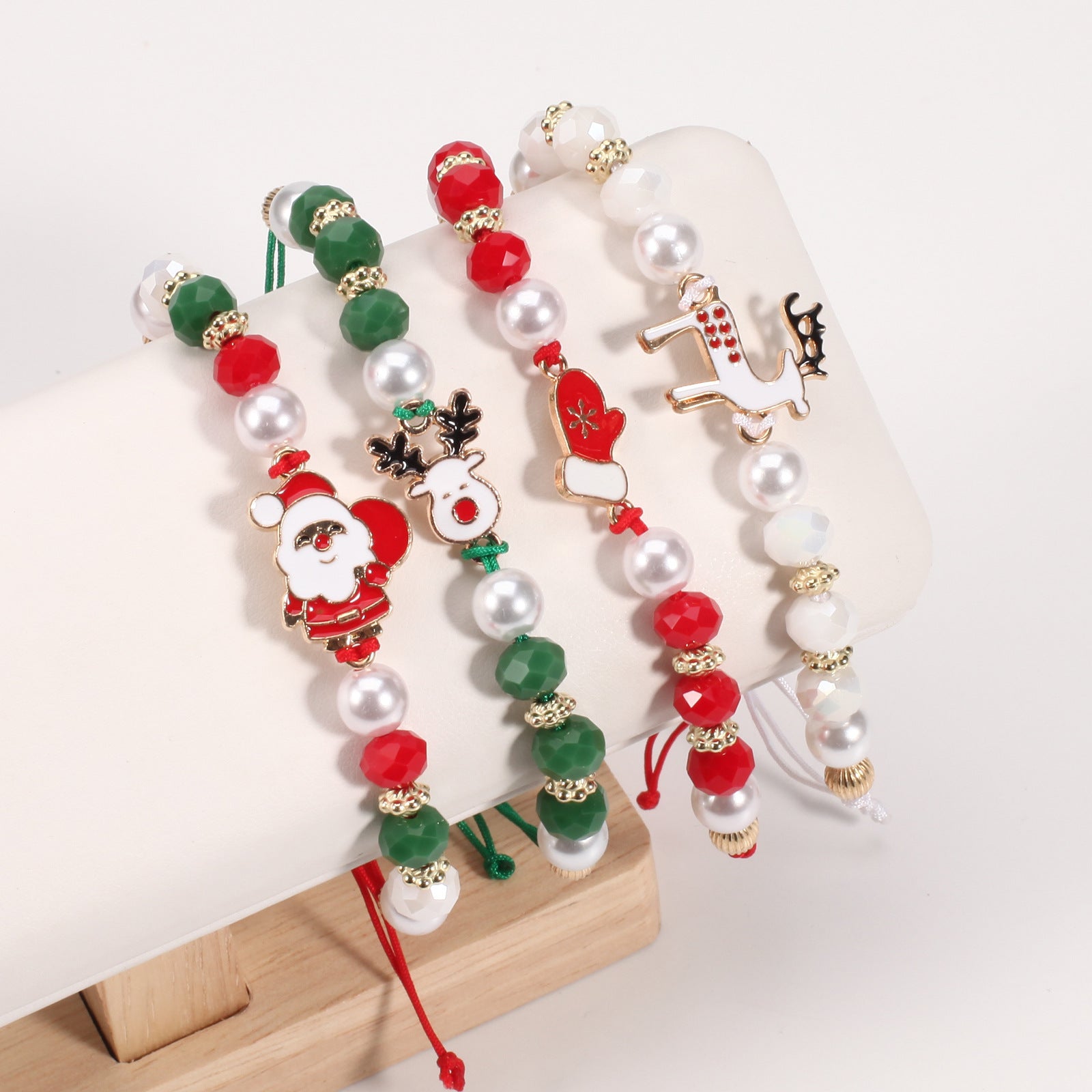Christmas Bracelet Braided Adjustable Bracelet Snowman - Christmas Tree - - product image 22