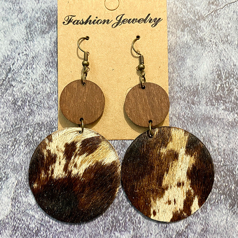 Western Boho Vintage Horse Cross Earrings - product image 3