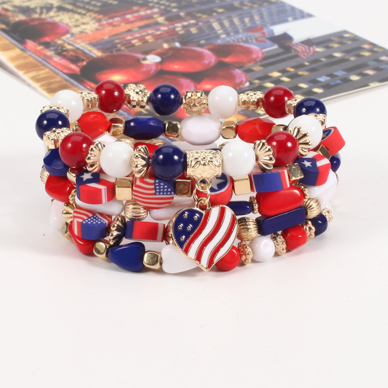 Flag Beaded Crystal Bracelet - product image 25