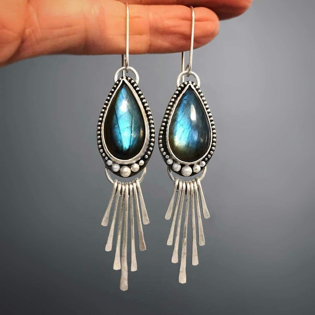 Turquoise Boho Vintage Earrings - product image 1