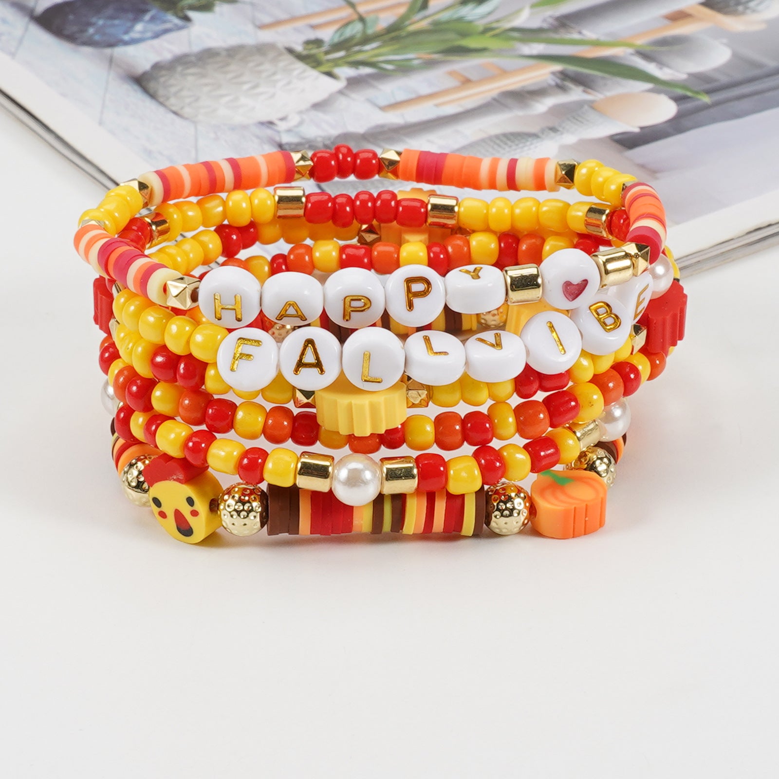 Thanksgiving Bracelet Autumn Maple Leaf Turkey Pumpkin Cartoon Cute Bracelet - product image 4