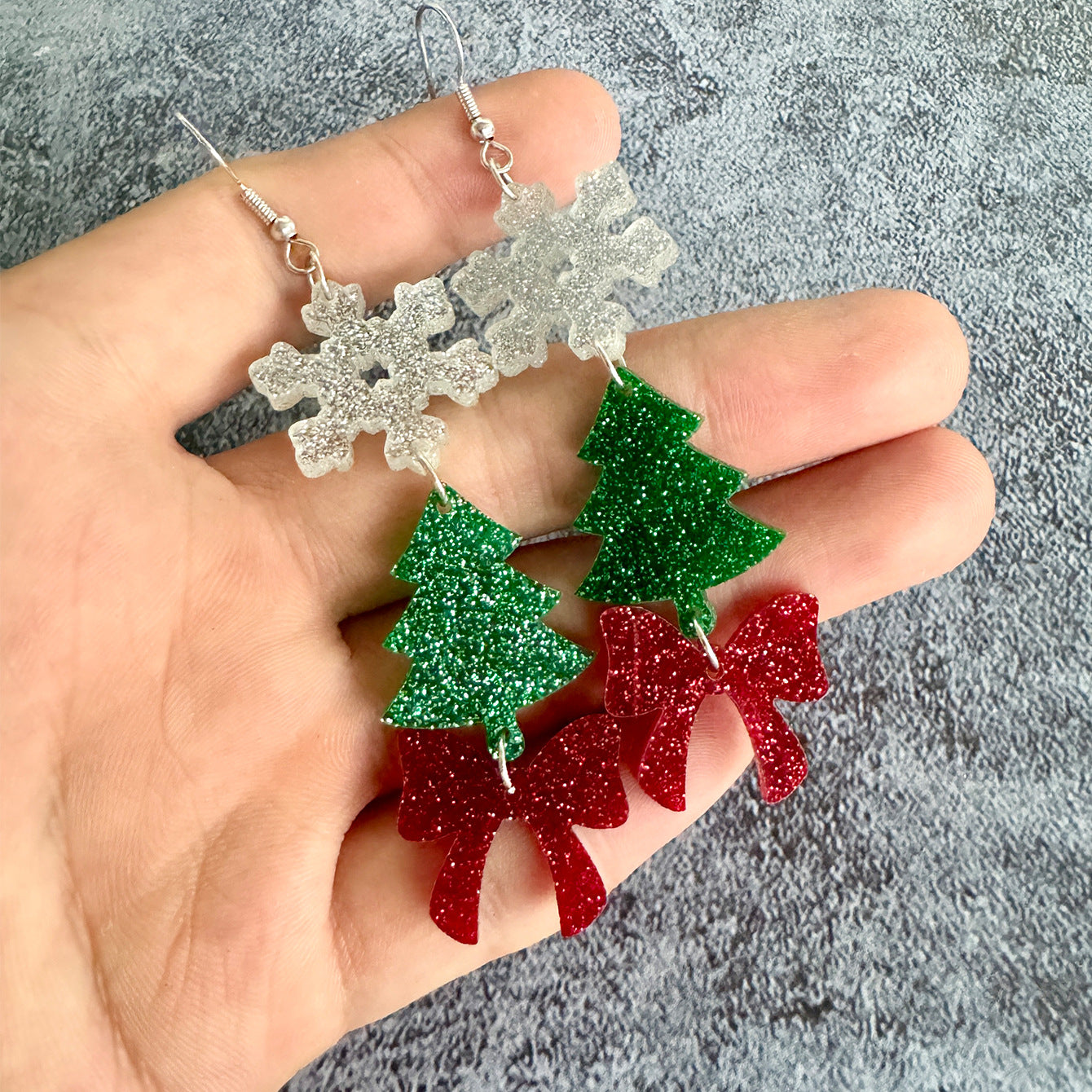Cross Acrylic Earrings - product image 2