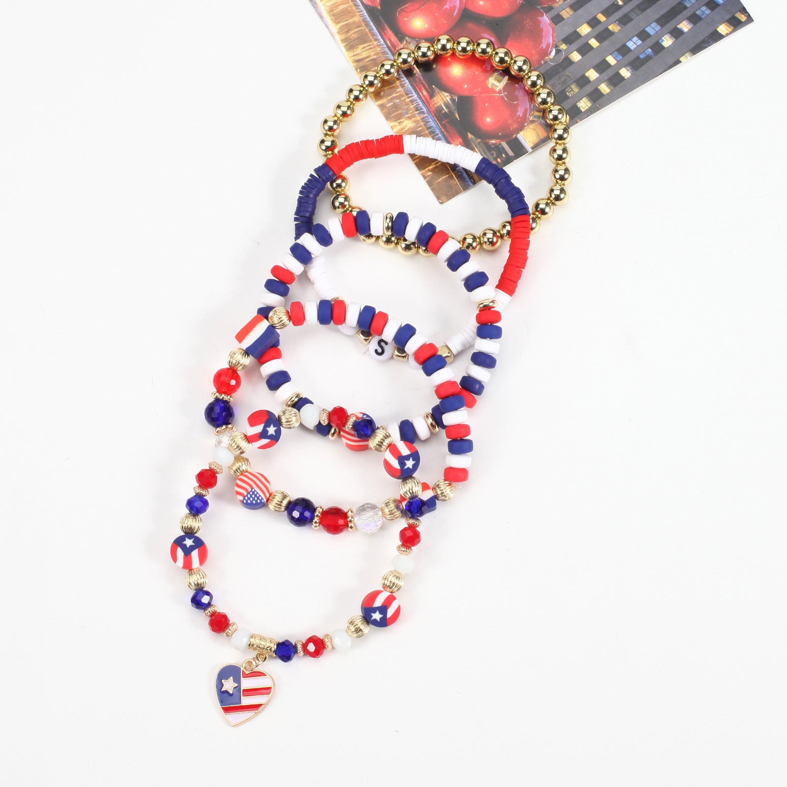 Flag Beaded Crystal Bracelet - product image 29