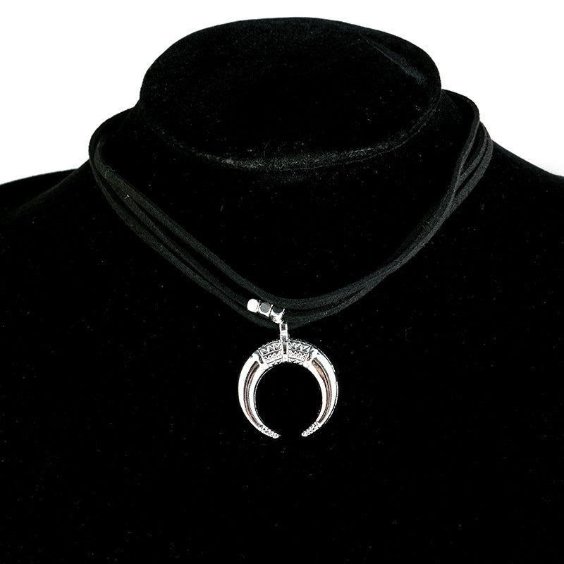 Geometric Moon Necklace - product image 5