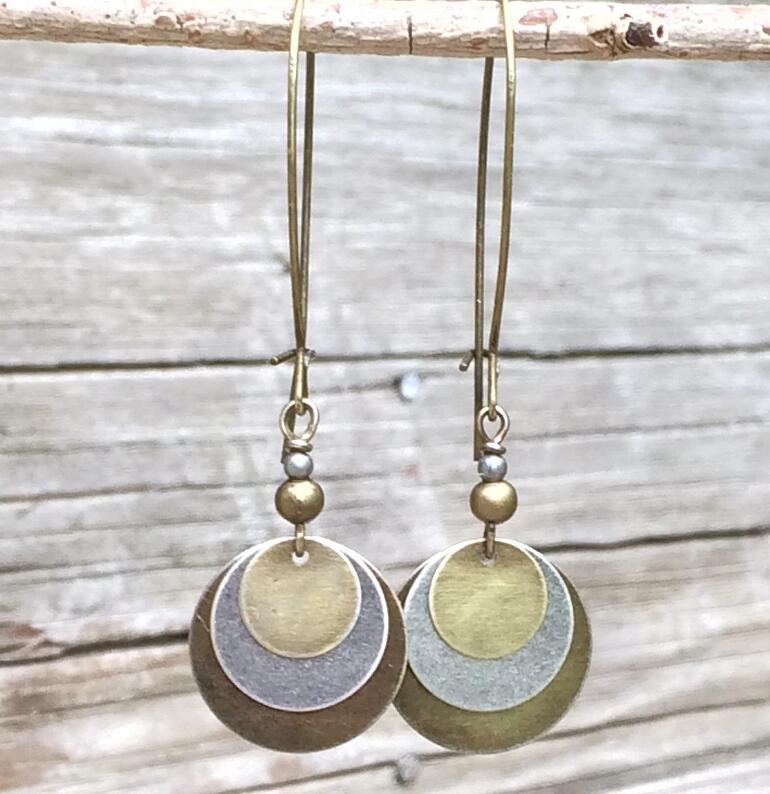 Boho Vintage Cross Earrings - product image 2