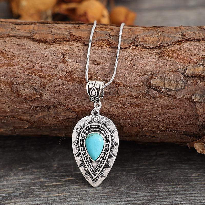 Turquoise Boho Vintage Necklace - product image 2