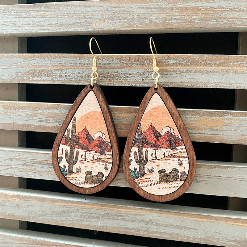 Western Vintage Cross Earrings