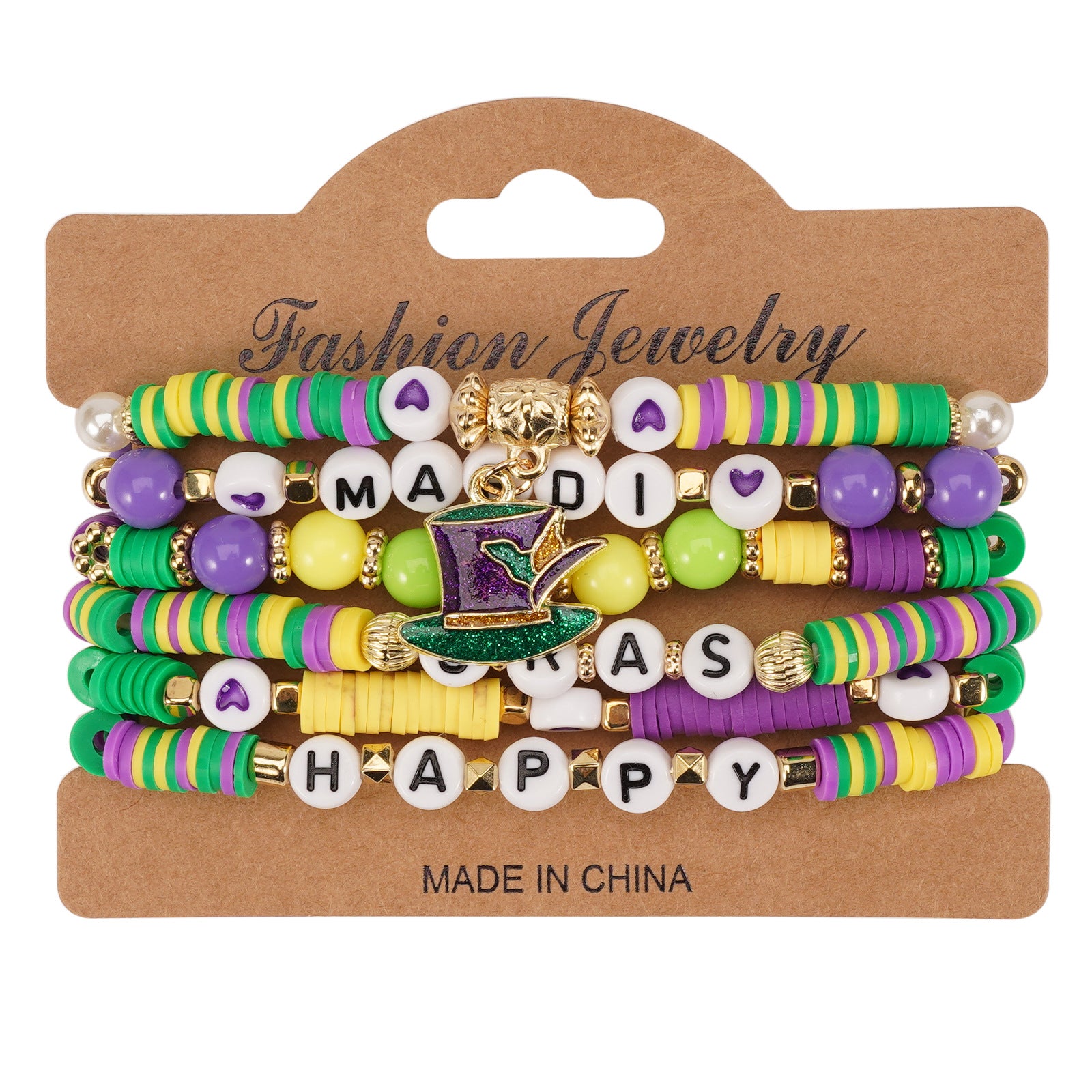 Brazilian Carnival Bracelet Mardi Gras Hat - Face Mask - Pendant - - product image 4
