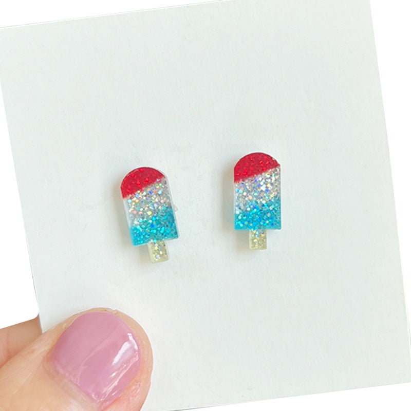 Supply Earrings for Independence Day - Small - Exquisite - Shiny - product image 4