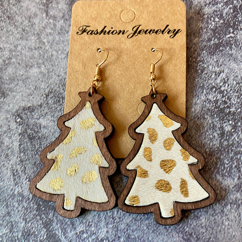 Western Boho Horse Cross Wood Earrings - product image 6