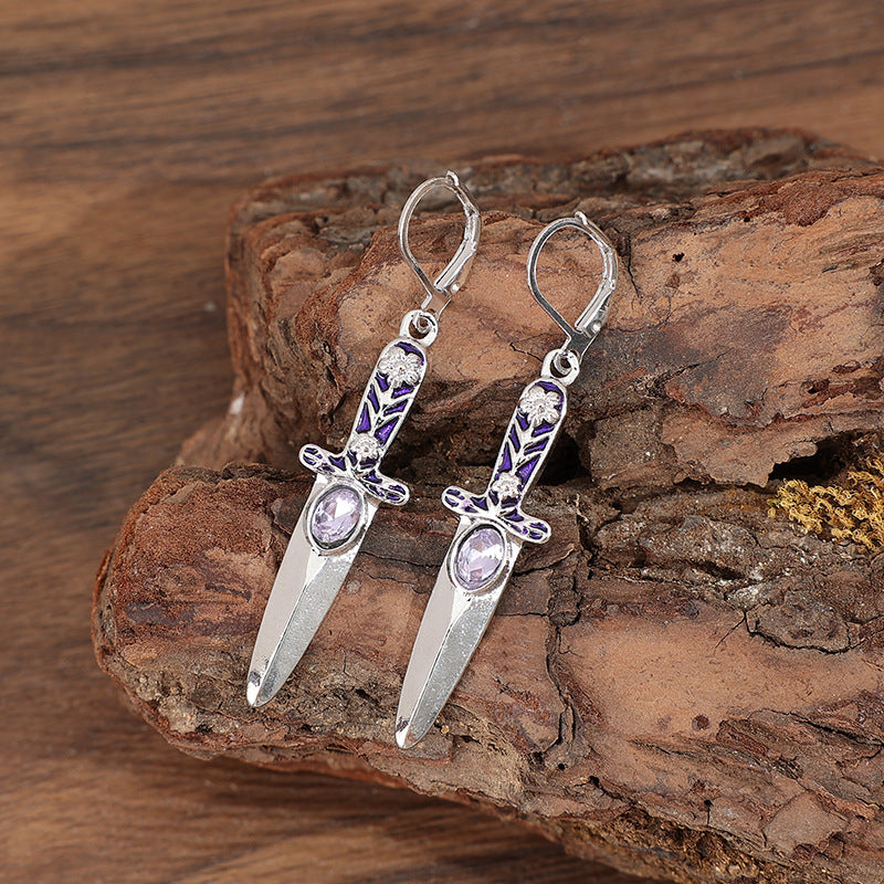 Floral Cross Earrings - product image 4