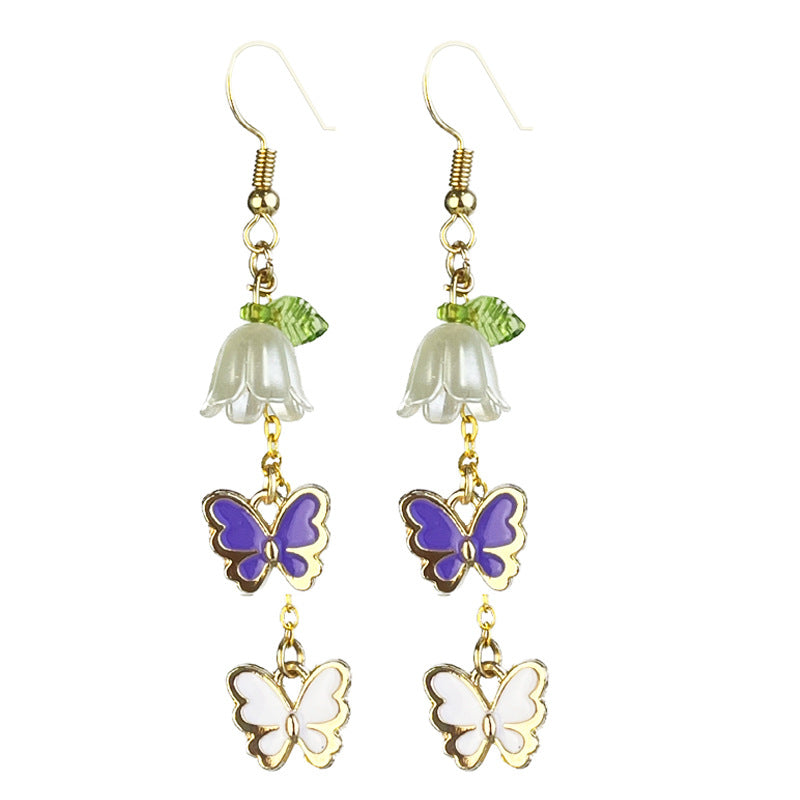Vintage Floral Butterfly Bee Earrings for Women - product image 4