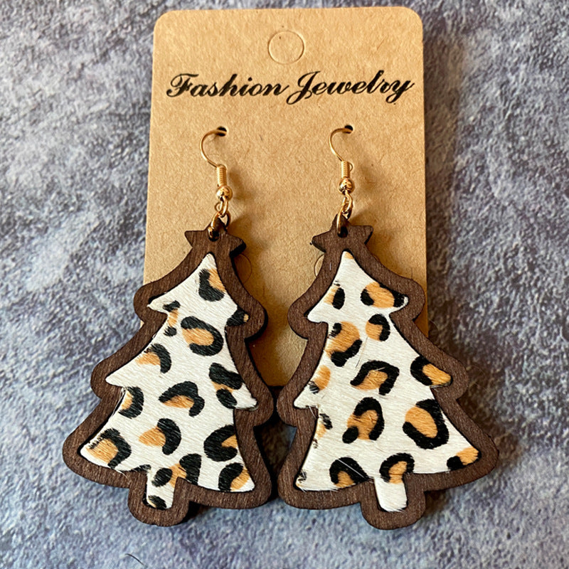 Western Boho Horse Cross Wood Earrings - product image 8
