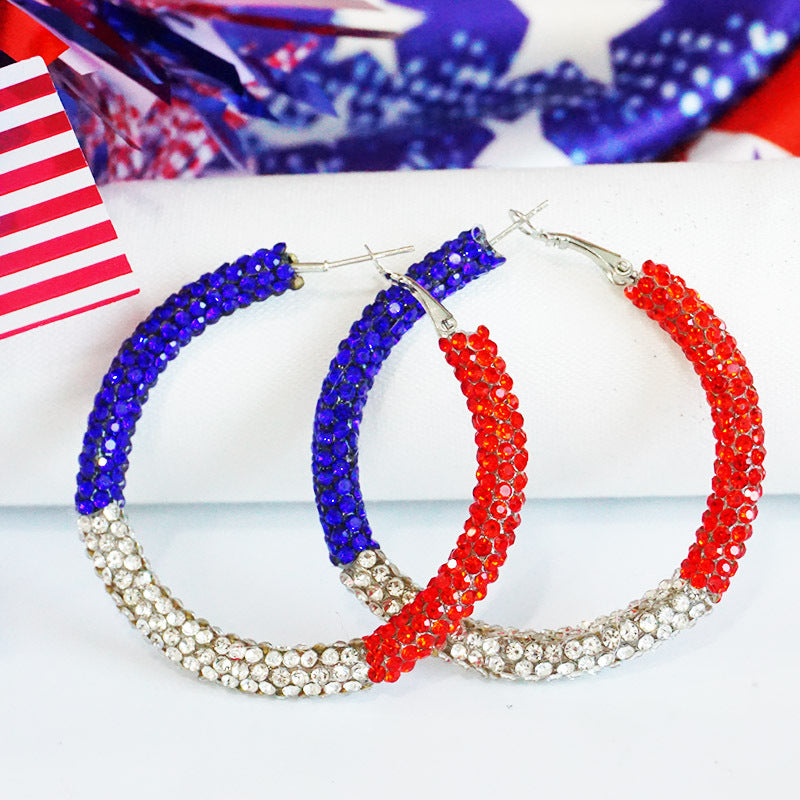 Cross Crystal Earrings