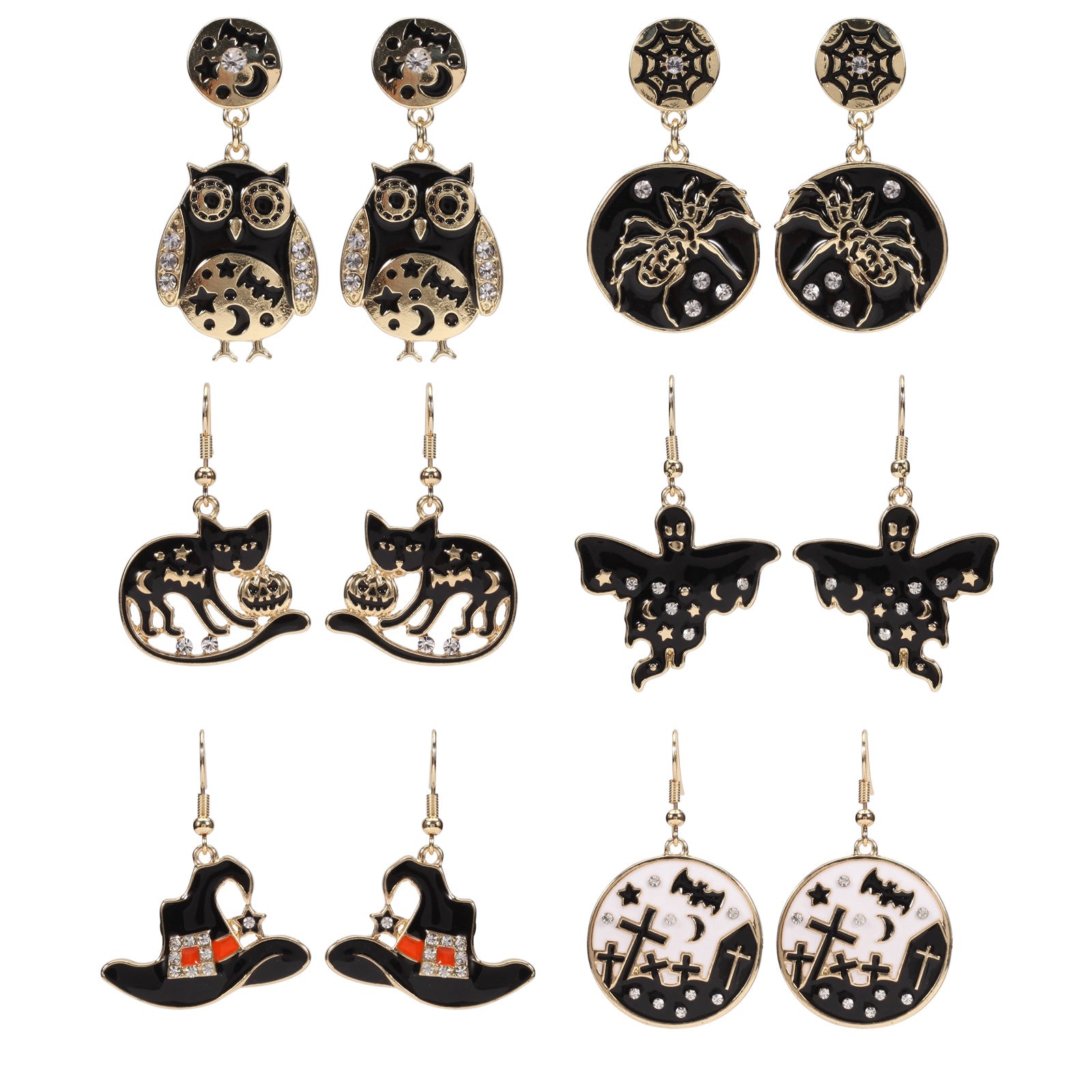 Halloween Accessories: House - Hat - Ghost - Kitten - Bat - Spider Web