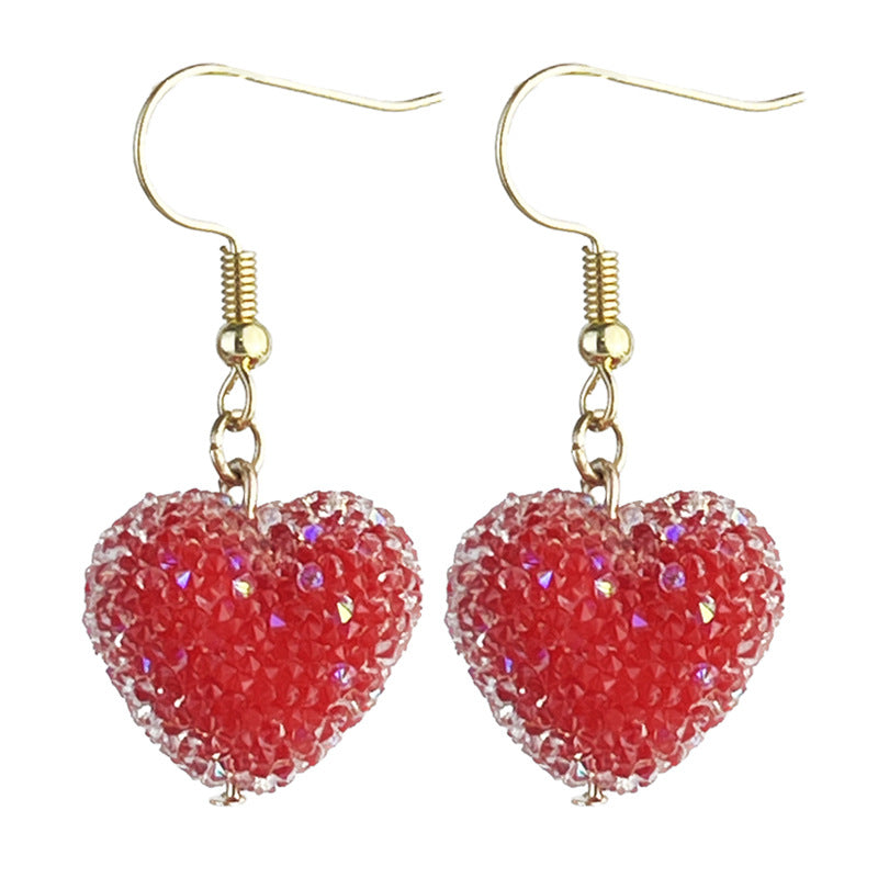 Heart Resin Beaded Earrings - product image 7