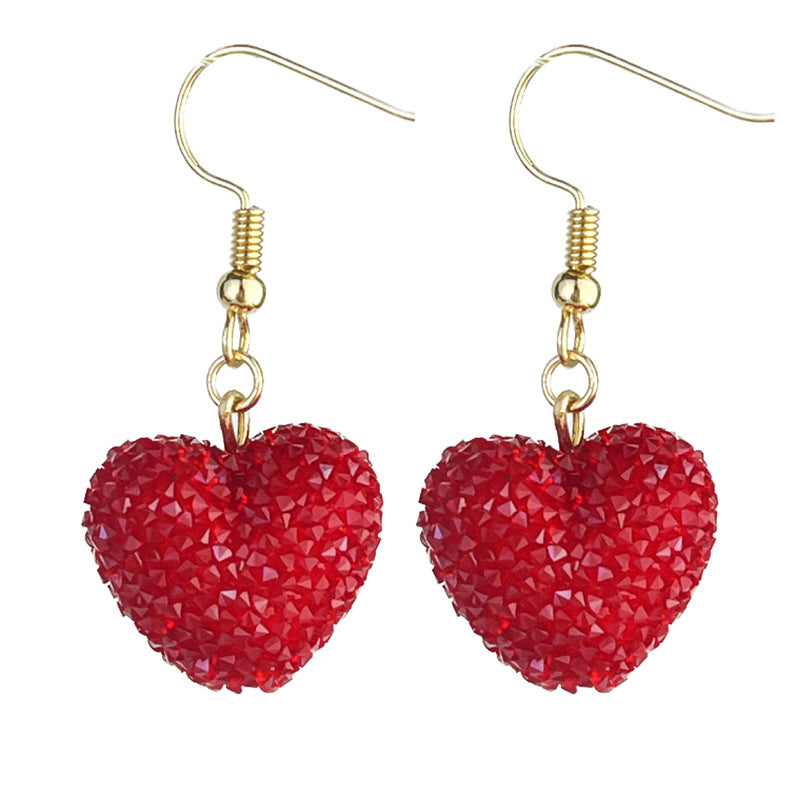 Heart Resin Beaded Earrings - product image 6