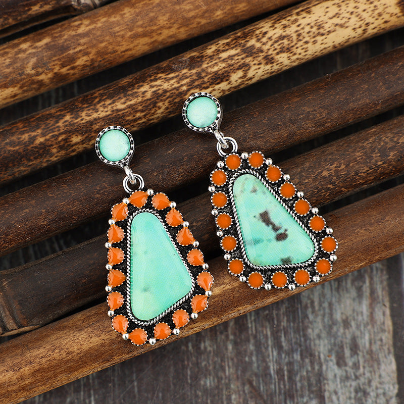 Boho Geometric Resin Earrings - product image 3