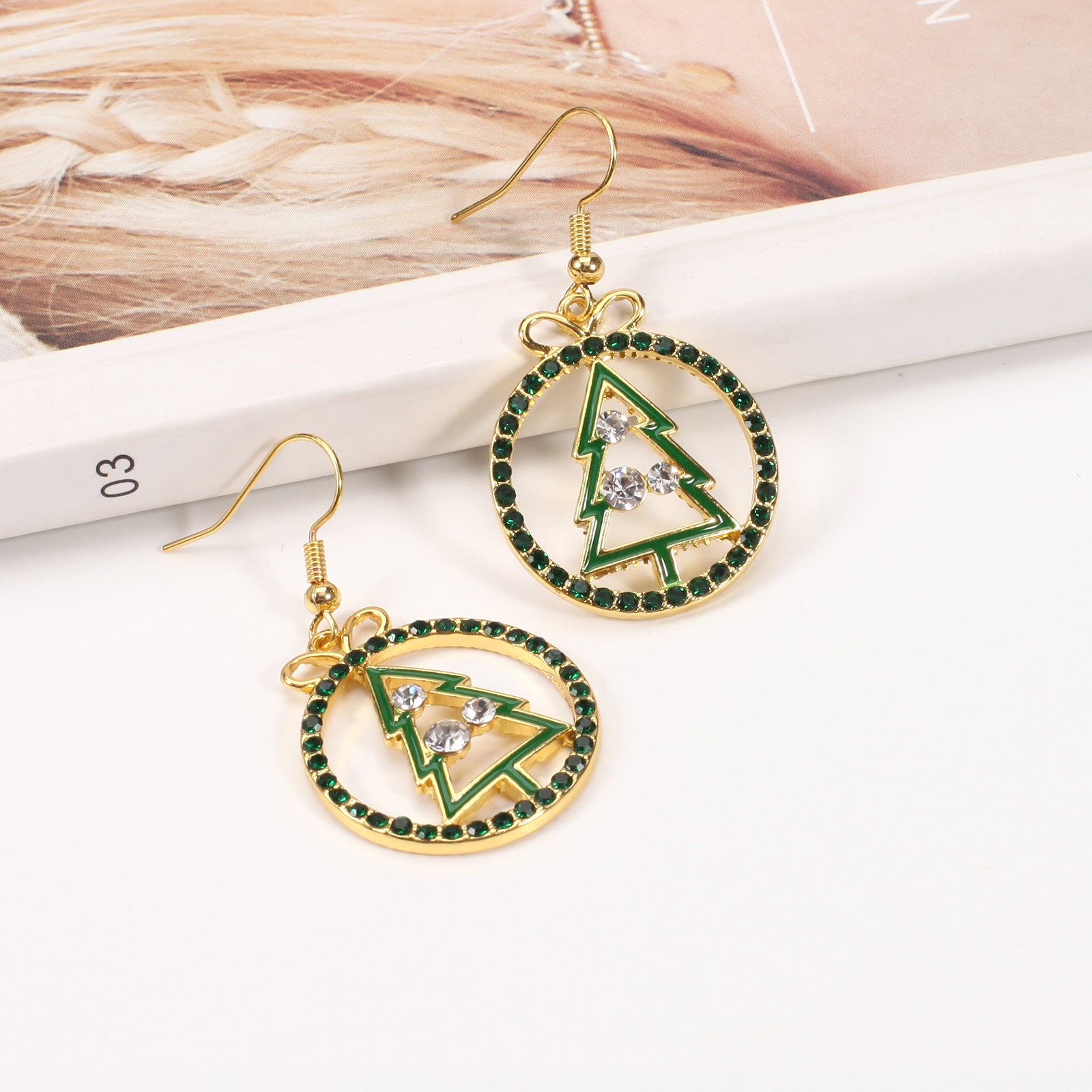 Christmas Earrings: Reindeer Antlers - Christmas Tree - Snowman - Pentagram - - product image 19