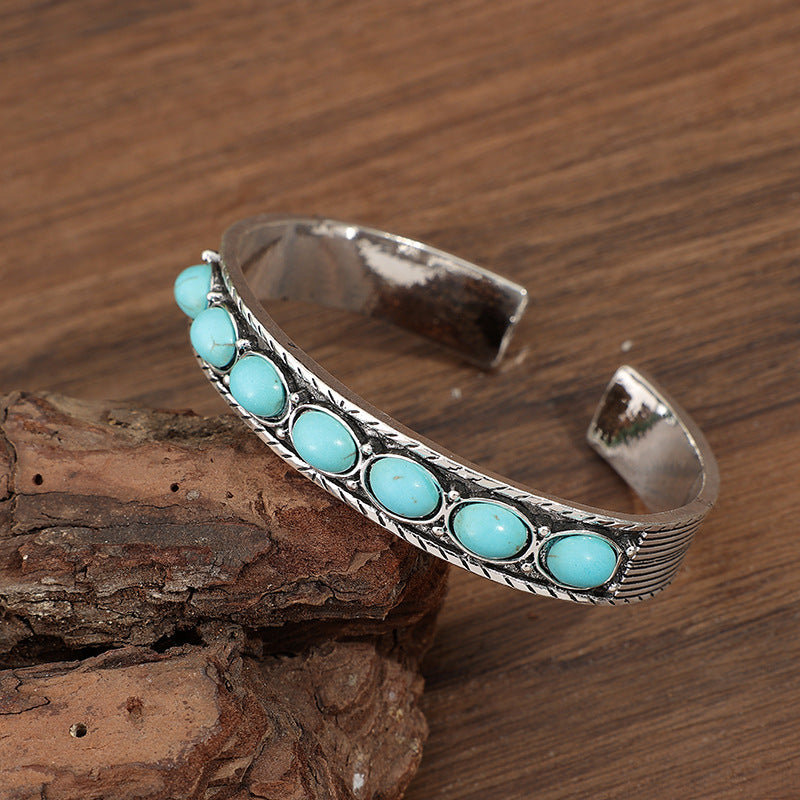 Turquoise Boho Cross Bracelet - product image 2