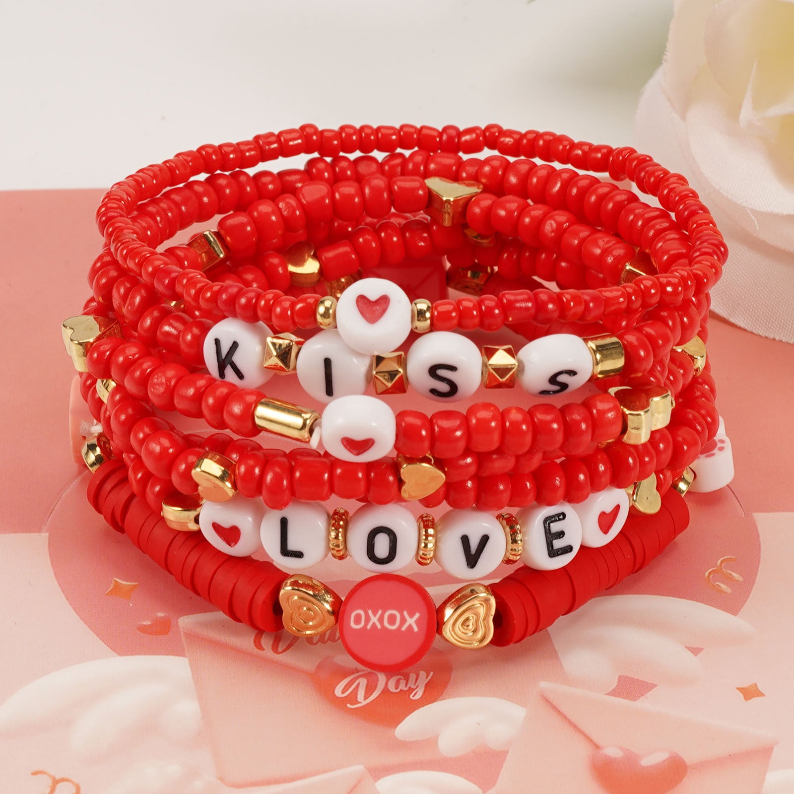 Heart Beaded Bracelet - product image 4