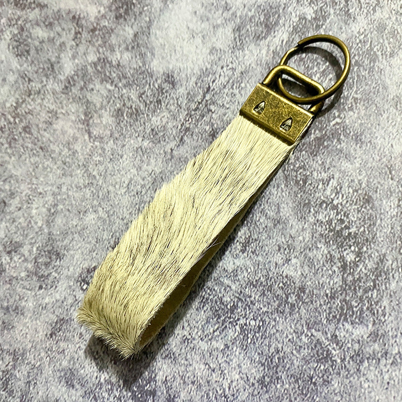 Western Vintage Horse Cross Leather Keychain - product image 3