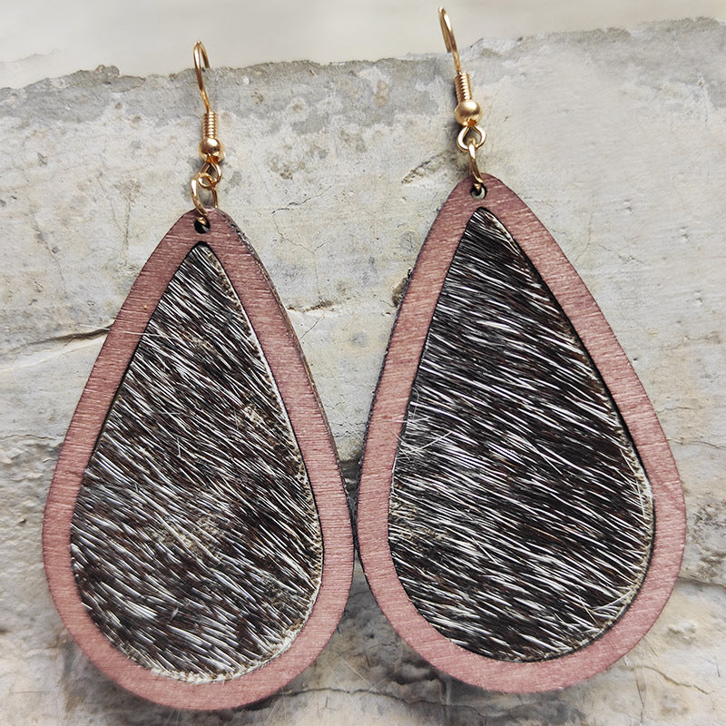 Boho Horse Leather Earrings - product image 15