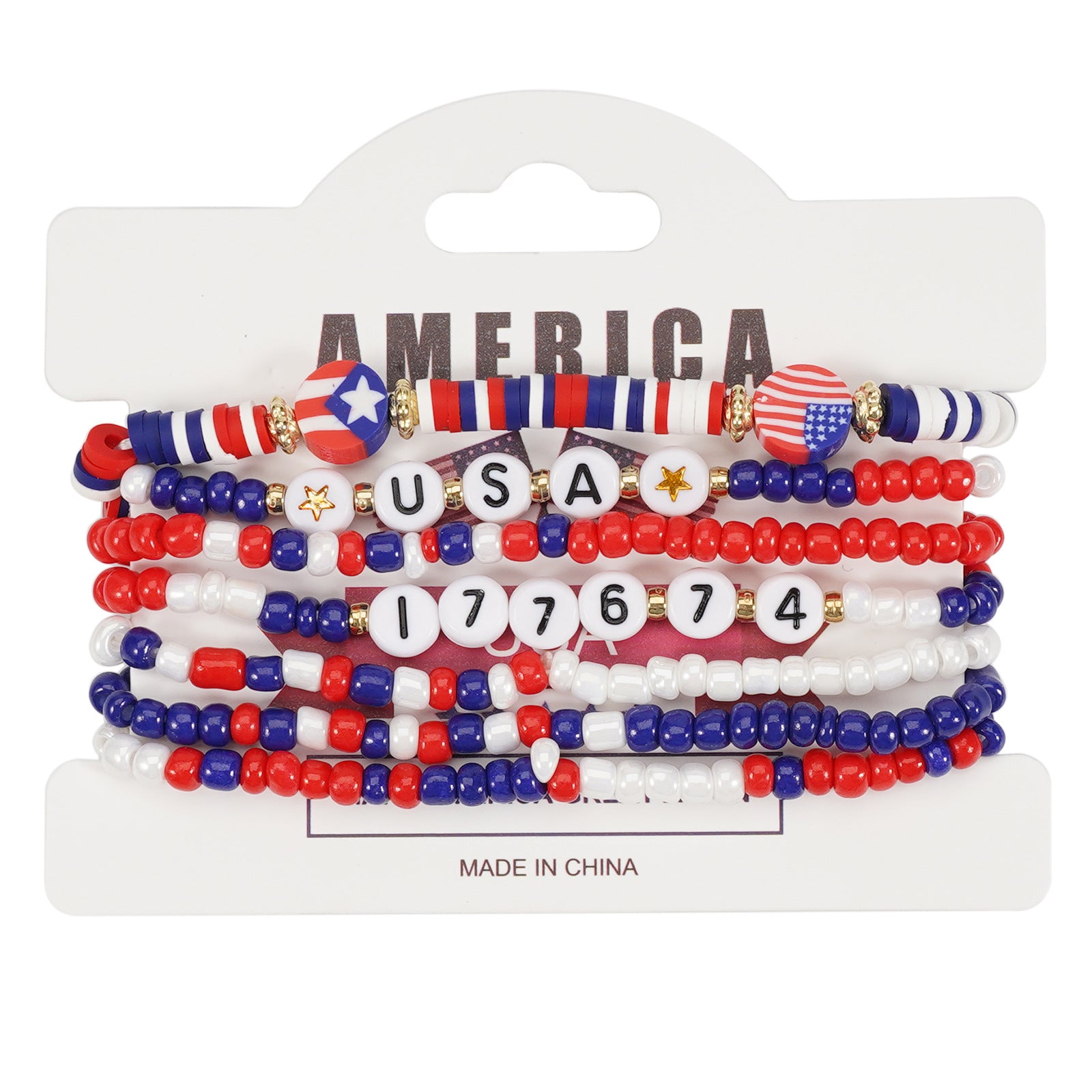 Flag Beaded Bracelet - product image 5