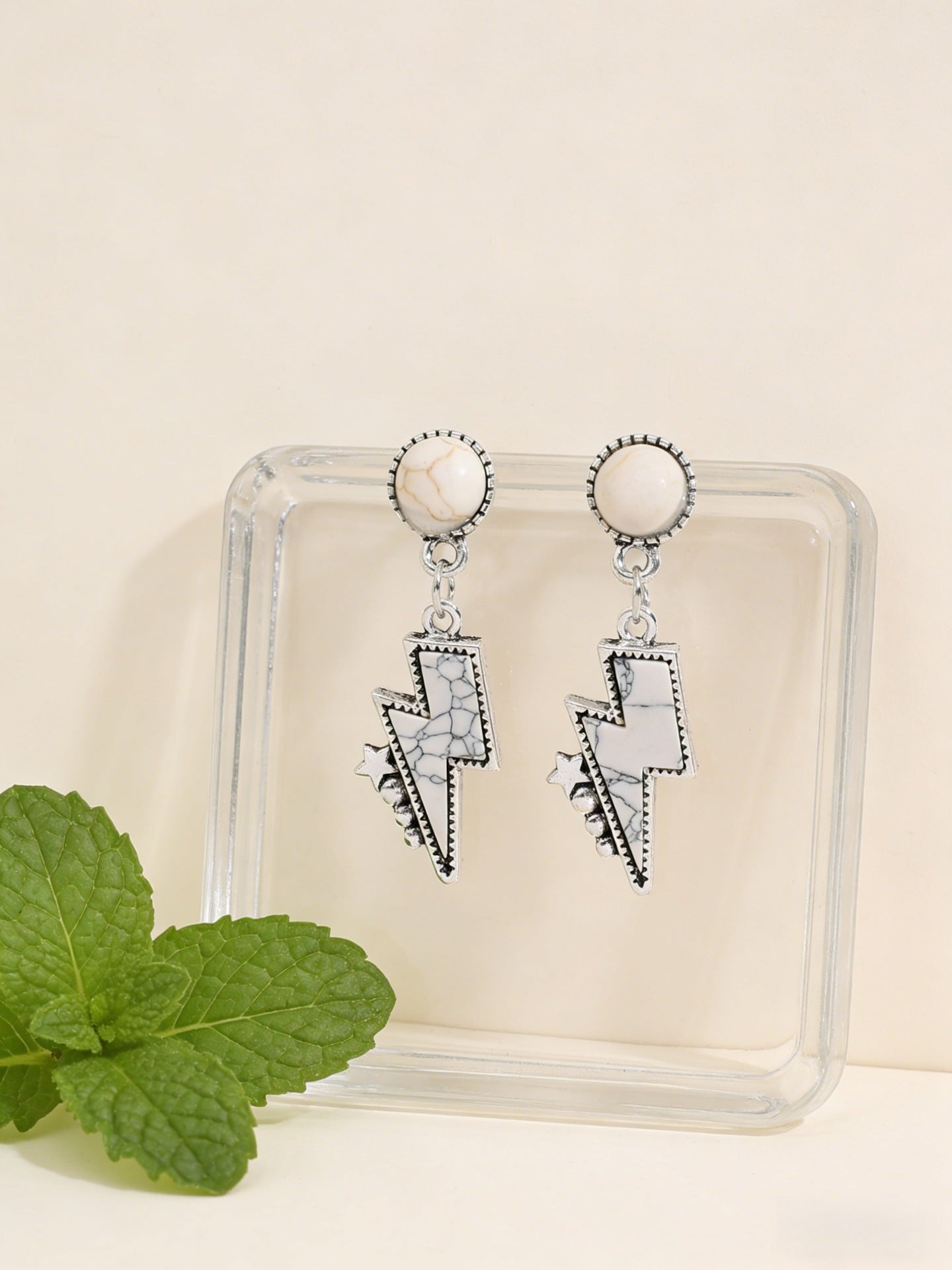 Turquoise Statement Cross Earrings - product image 8
