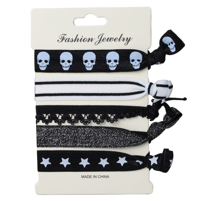 Korean Hair Ties Colorful Elastic Hairband Dual-purpose Wristband of Popular - product image 16