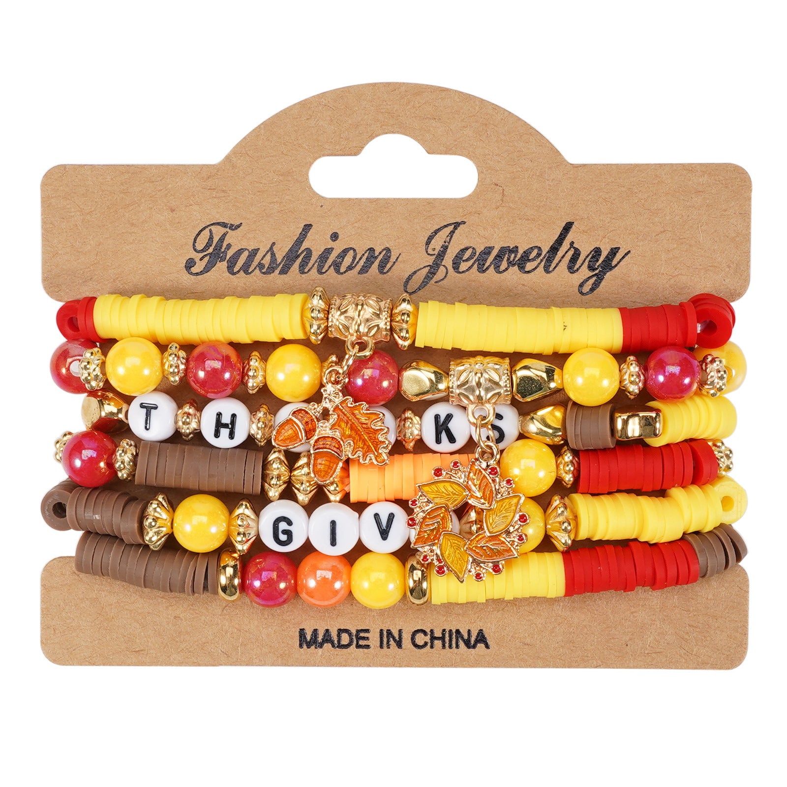 Thanksgiving Bracelet Autumn Maple Leaf Turkey Pumpkin Cartoon Cute Party - product image 10