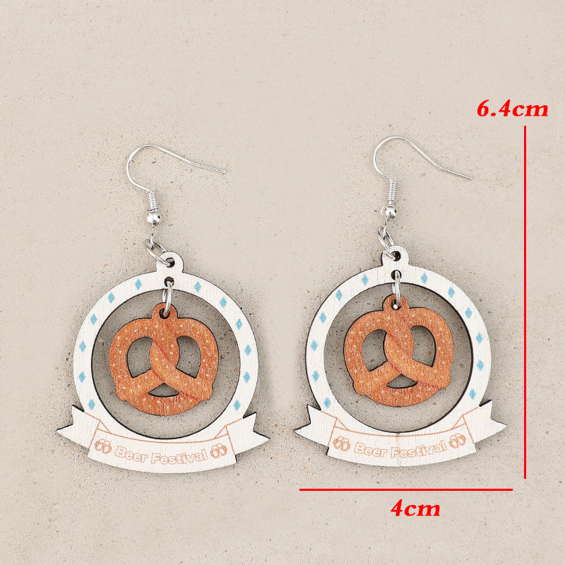 Geometric Wood Earrings - product image 7