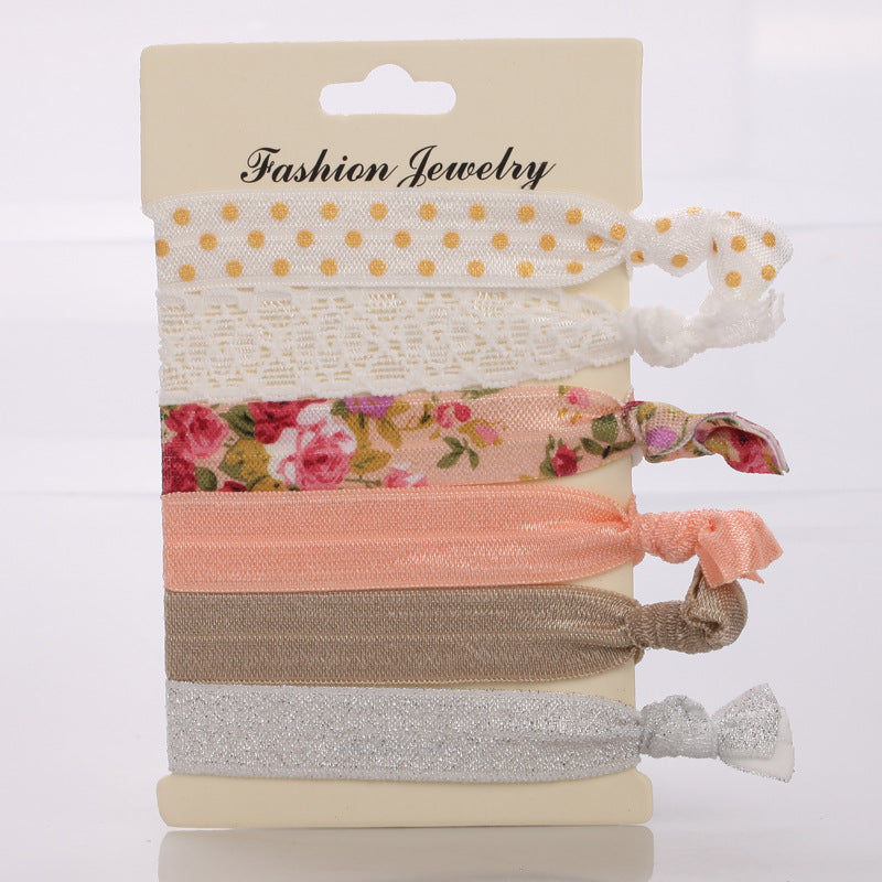 Korean Hair Ties Colorful Elastic Hairband Dual-purpose Wristband of Popular - product image 6