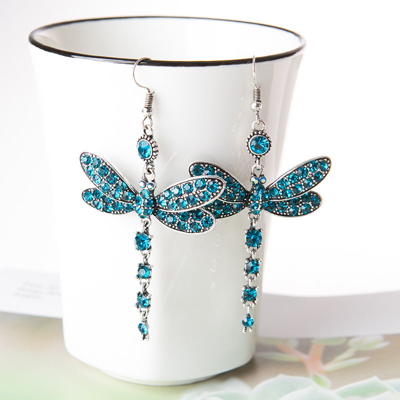 Insect Dragonfly Earrings Style Unique Animal Dragonfly Pendant Earrings - product image 5