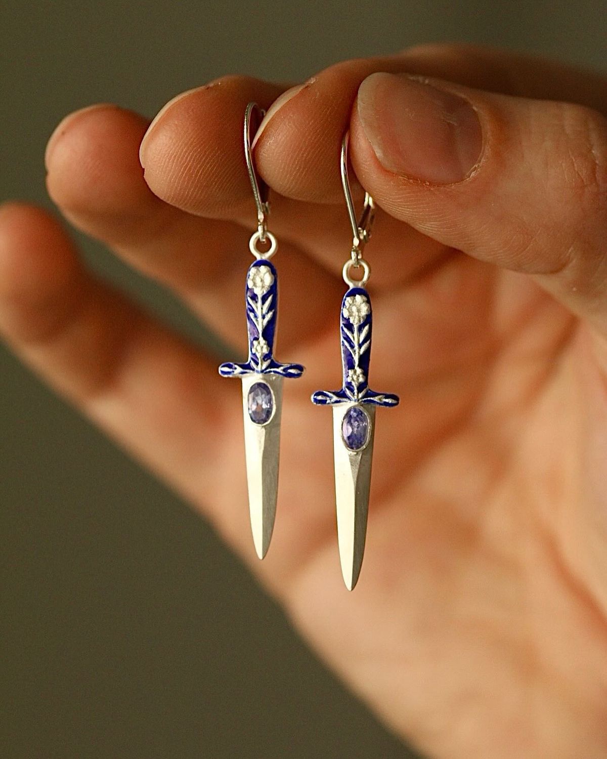 Floral Cross Earrings - product image 6